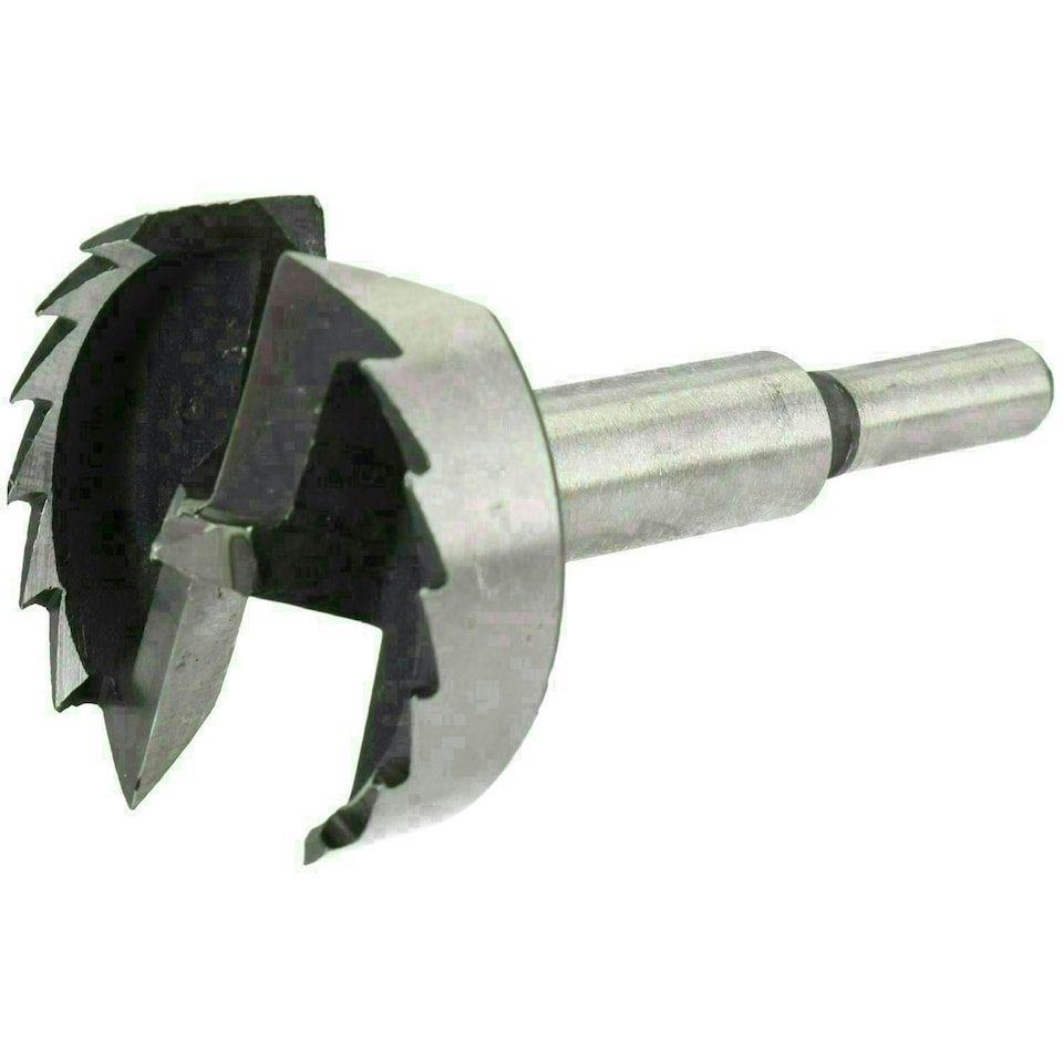 image 1 of 50mm Forstner Bit 3/8" Shank Boring Hole Cutter Flat Wood Drill Bit Woodworking