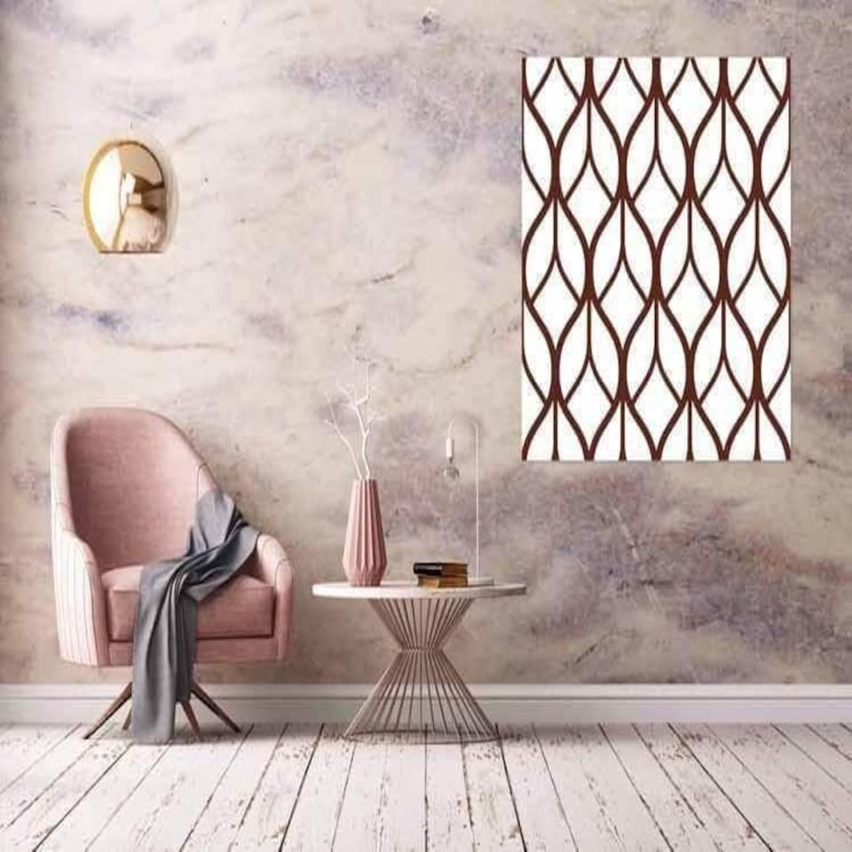 image 1 of Abstract wavy lines (Canvas prints) 56cm x 56cm