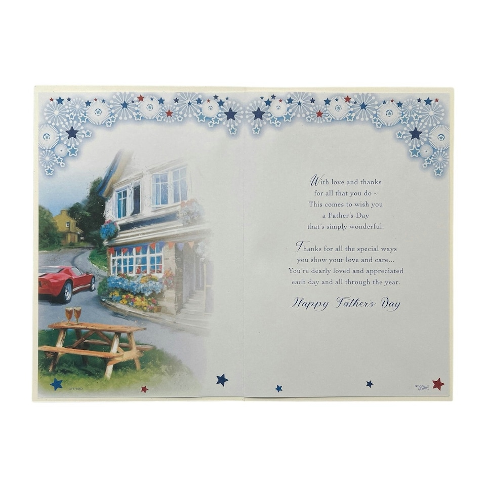 image 1 of For A Special Dad Beautiful House Design Father's Day Card