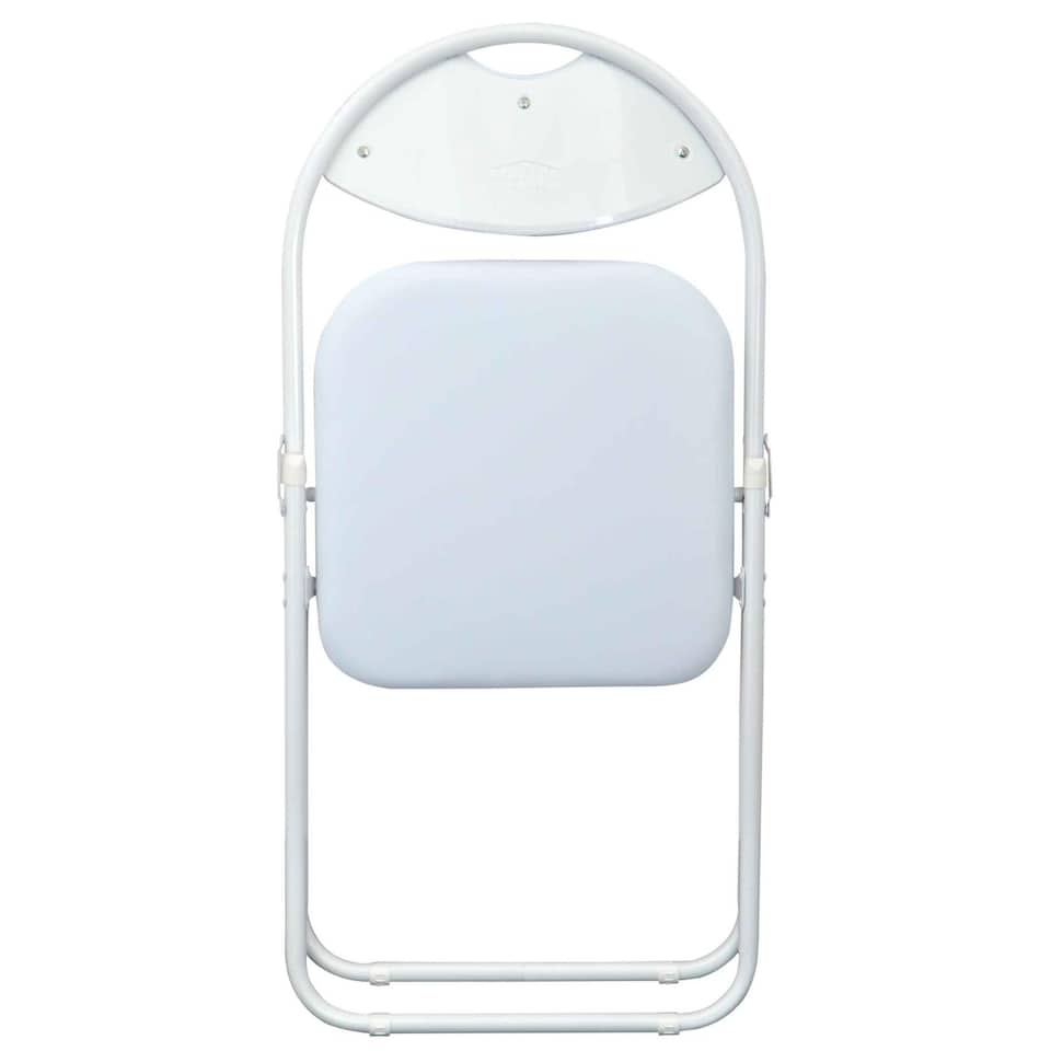 image 1 of Harbour Housewares Padded Folding Chairs - White - Pack of 6 | White | White