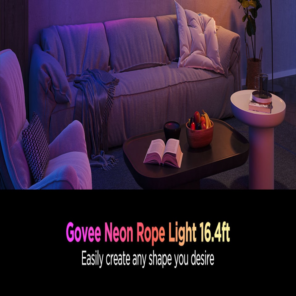 image 1 of Govee 5M Neon Preinstalled Strip Light White support Matter(Homekit, Google, Alexa, Smarthings)