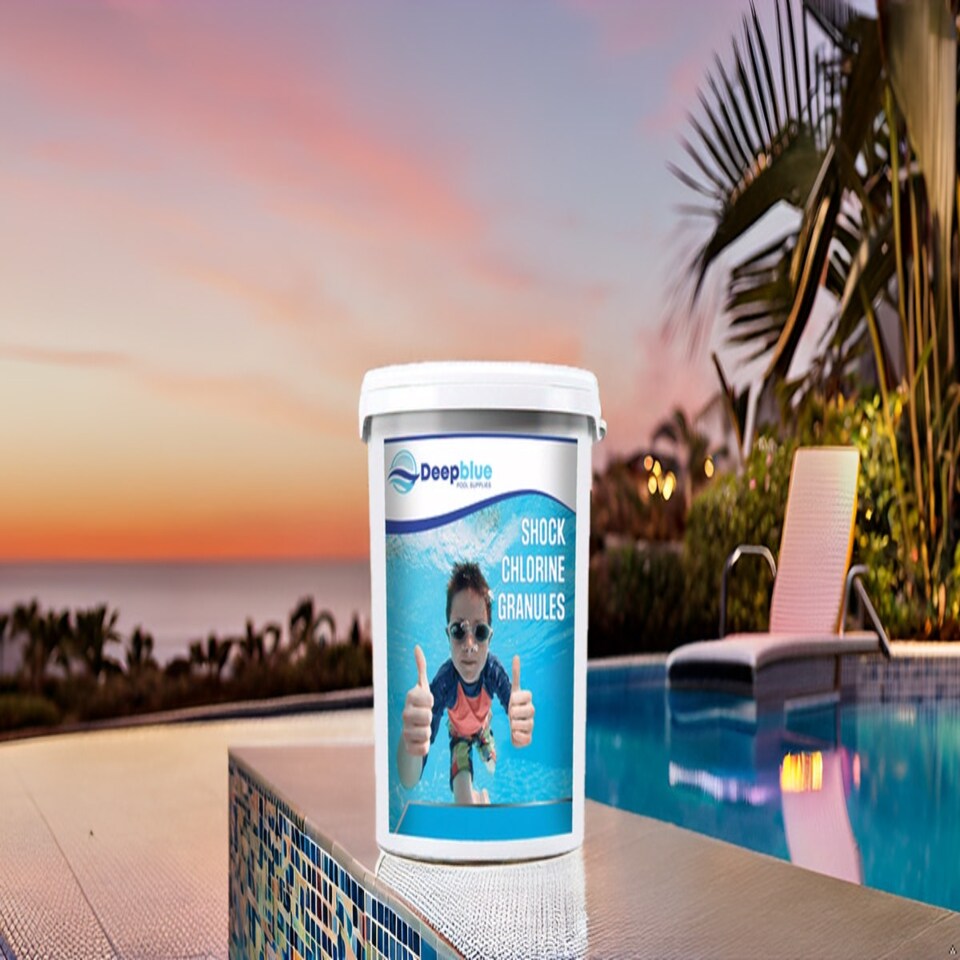 image 1 of Deep Blue Pro Shock Chlorine Granules for hot tubs, swim spas and swimming pools 5Kg