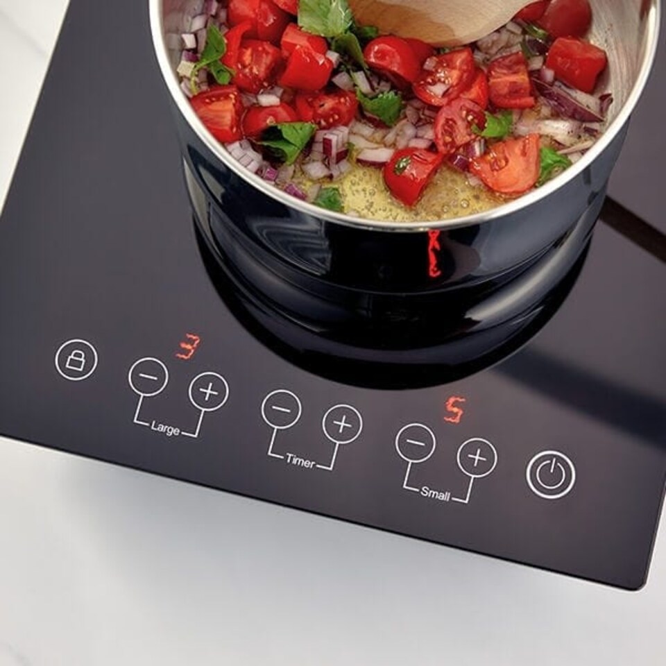 image 1 of Judge Electric Double Induction Hob 3100W with Digital Timer