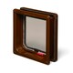 image 9 of Cat Mate Lockable Cat Flap with Door Liner to 50mm Brown (2 inches) (234B)