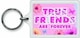 image 1 of True Friends Are Fore Sentimental Keyring - Birthday Christmas Gift
