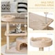 image 3 of PawHut 81cm Cat Tree Climbing Tower for Indoor with Scratching Post Beige