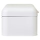 image 3 of Interiors by Premier Matte Cream Bread Bin with Gold Handle, Tin Bread Storage Box for Kitchen, Large Capacity Bread Container White