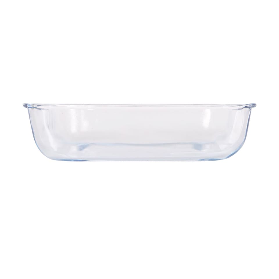 image 1 of Argon Tableware Square Glass Oven Dishes - 24cm x 21cm - Pack of 2 | Clear | Clear | 24cm x 21cm