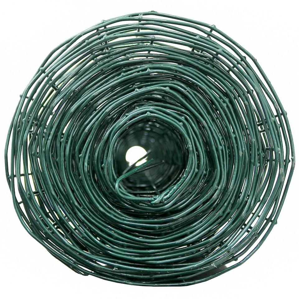 image 1 of Oypla 1.2m x 10m Green PVC Coated Galvanised Steel Wire Mesh Fencing Garden Euro Fence Green