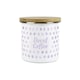 image 1 of Lilac Polka Dot Large Decaf Coffee Canister
