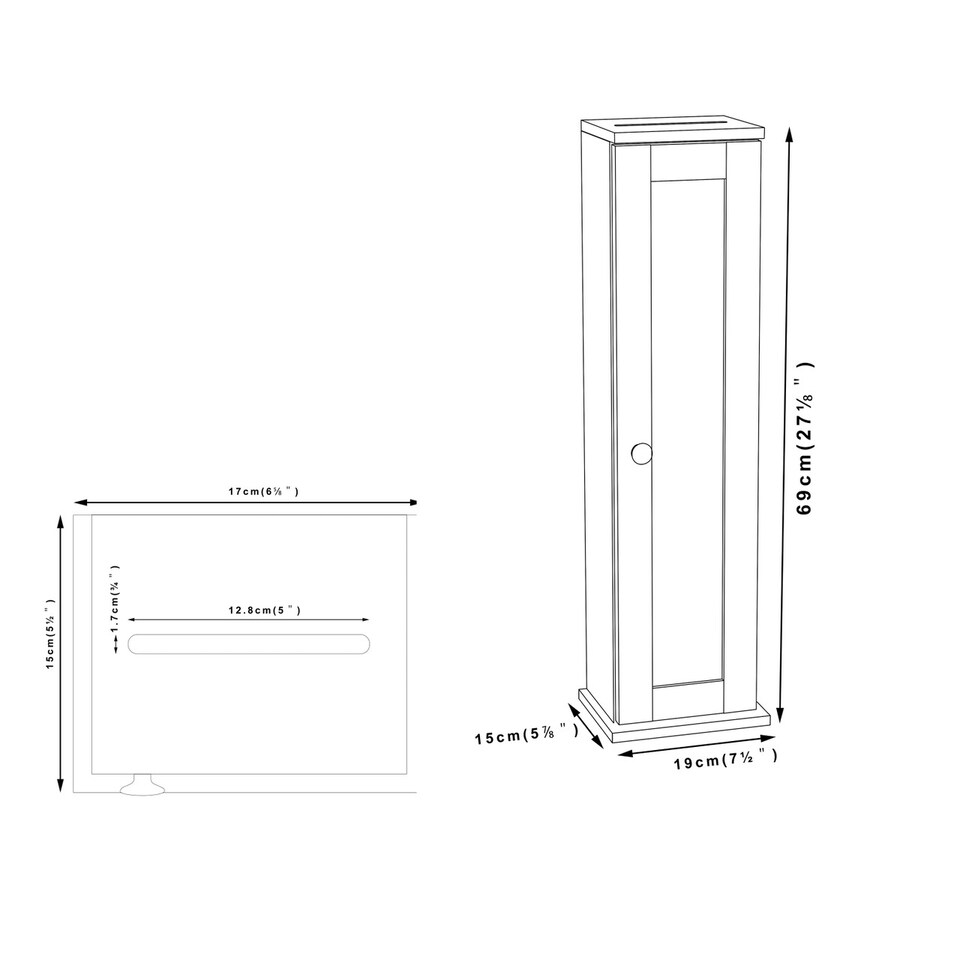 image 1 of 3 Piece Bathroom Furniture Set - Under Sink Cabinet, Mirror Cabinet & Toilet Paper Dispenser | Grey | 0 x 0 x 0 | 1