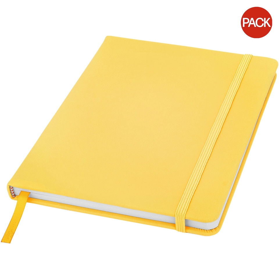 Bullet Spectrum A5 Notebook (Pack of 2) - Yellow - 21 x 14.8 x 1.2 cm