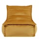image 4 of Dolce Lounger Bean Bag Ochre Yellow Velvet Bean Bag Chair | Yellow | Ochre Yellow | XL | 1