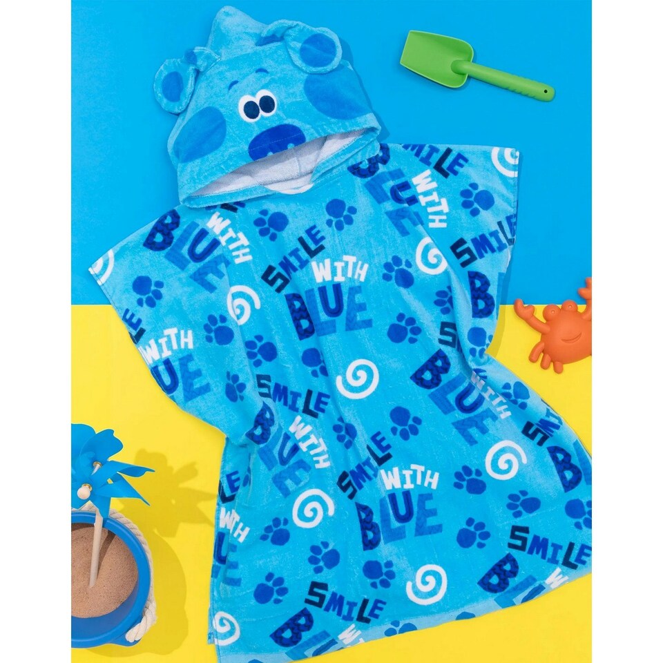 image 1 of Blue´s Clues & You! Childrens/Kids Repeat Print Hooded Towel - Blue - One Size