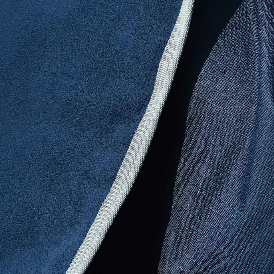 image 1 of Weatherbeeta Essential Fleece Lined Horse Quarter Sheet - Navy/Silver/Red - 48cm