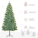 image 3 of HOMCOM 7FT Indoor Christmas Tree Artificial Decoration mas Gift with Metal Stand Branch Tips