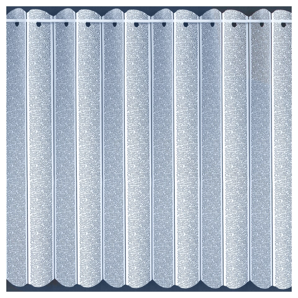 image 1 of White Plain Textured Voile Louvre Vertical Pleated Window Blind Panel - 72" x 36"