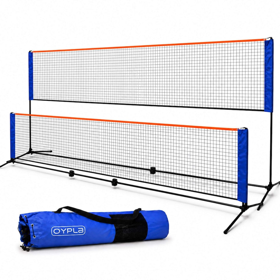image 1 of Large 5m Adjustable Foldable Badminton Tennis Volleyball Net