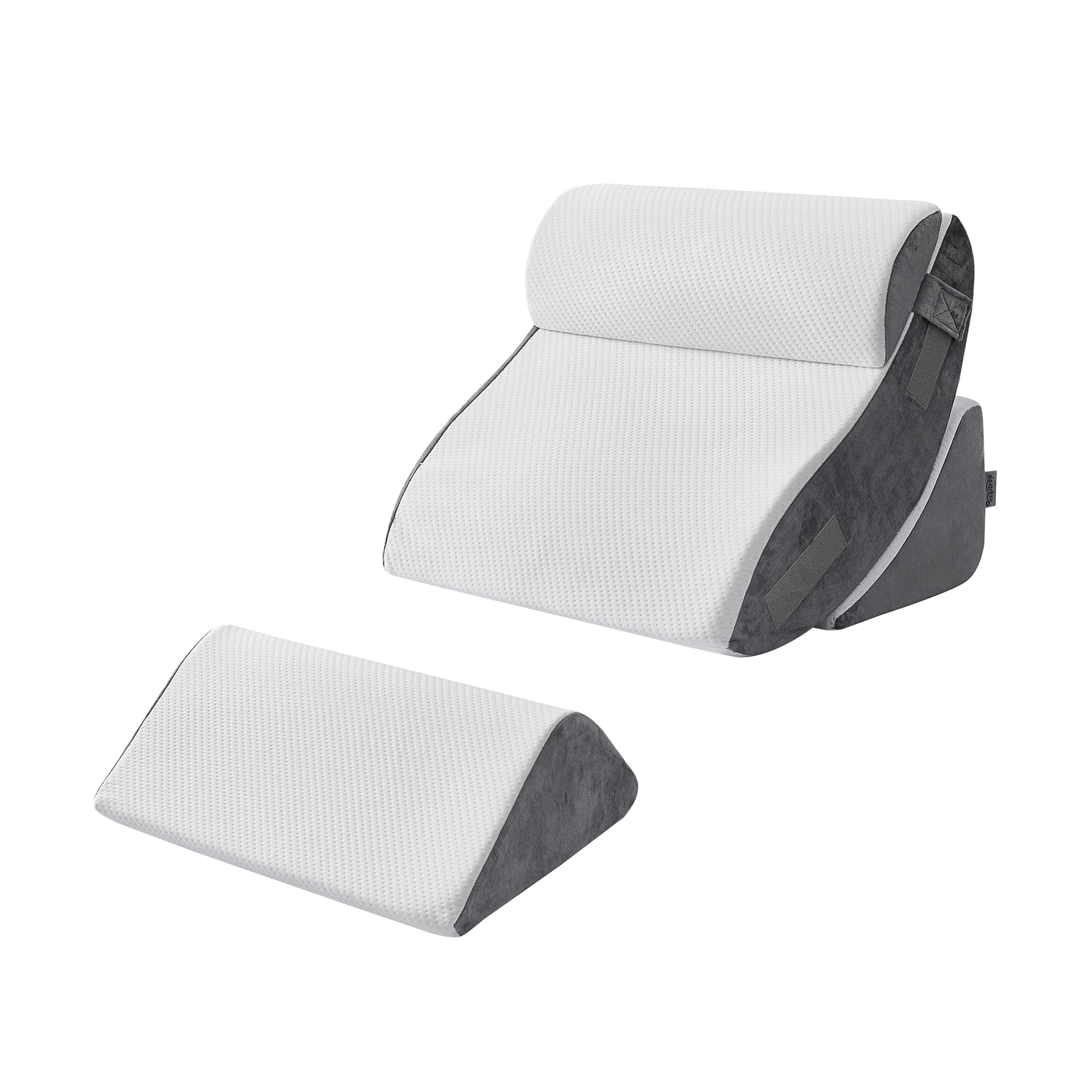 Ezysleep 4 Piece Adjustable Pain Relieving Support Memory Foam Wedge Pillow Set
