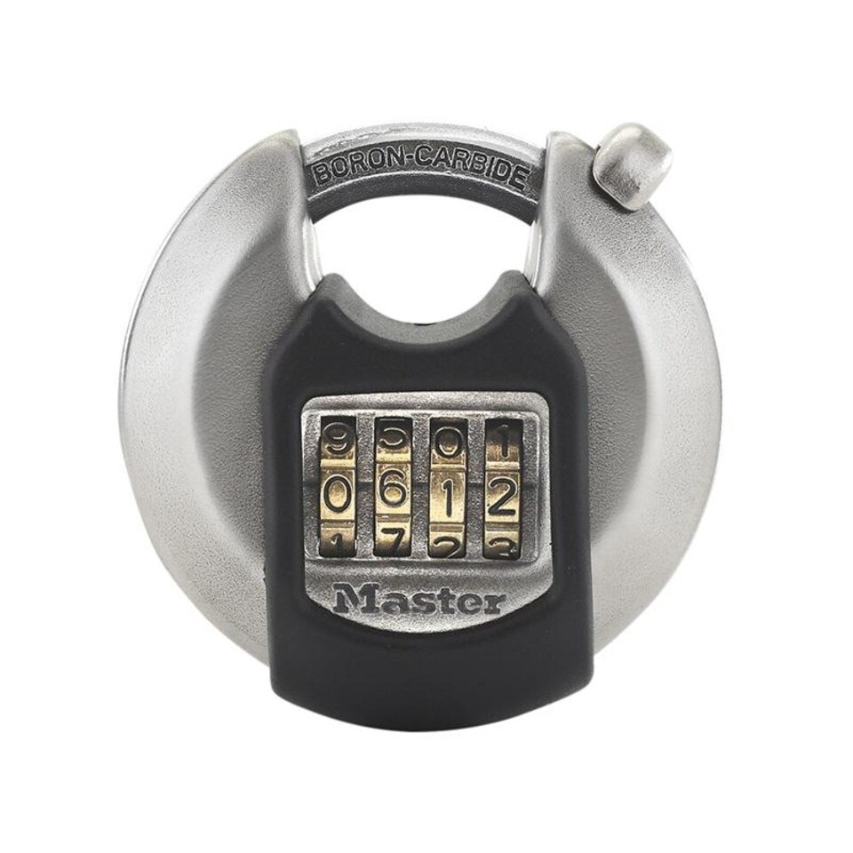 Master Lock Excell Discus 4-digit Combination 70mm Padlock - Multi Colour - One Size
