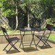 image 2 of Outsunny 3PC Bistro Set Rattan Furniture Garden Folding Chair Table