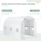 image 3 of Outsunny 3 x 2 x 2m Replacement Greenhouse Cover w/ Windows, White | White | White | 300L x 200W x 200H cm