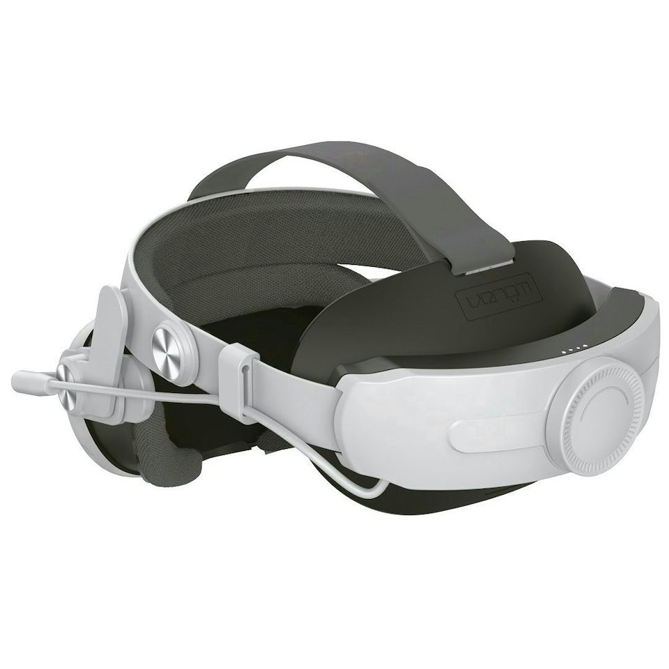 image 1 of Venom Power Strap for Meta Quest 3 - Padded Headstrap with Integrated Power Bank White | Grey