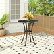 image 2 of Living and Home 68cm  Round Patio Dining Table with Umbrella Hole