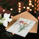 image 4 of Pierre-Joseph Redouté Art Card Orange Day Lily Vintage Floral