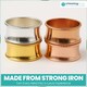 image 6 of 1pc Beaded Rim Napkin Rings, Hammered Design Napkin Buckles