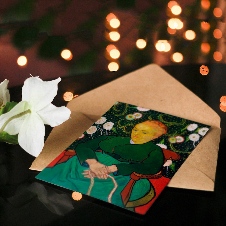 image 1 of Vincent van Gogh Art Card Augustine Roulin Rocking a Cradle