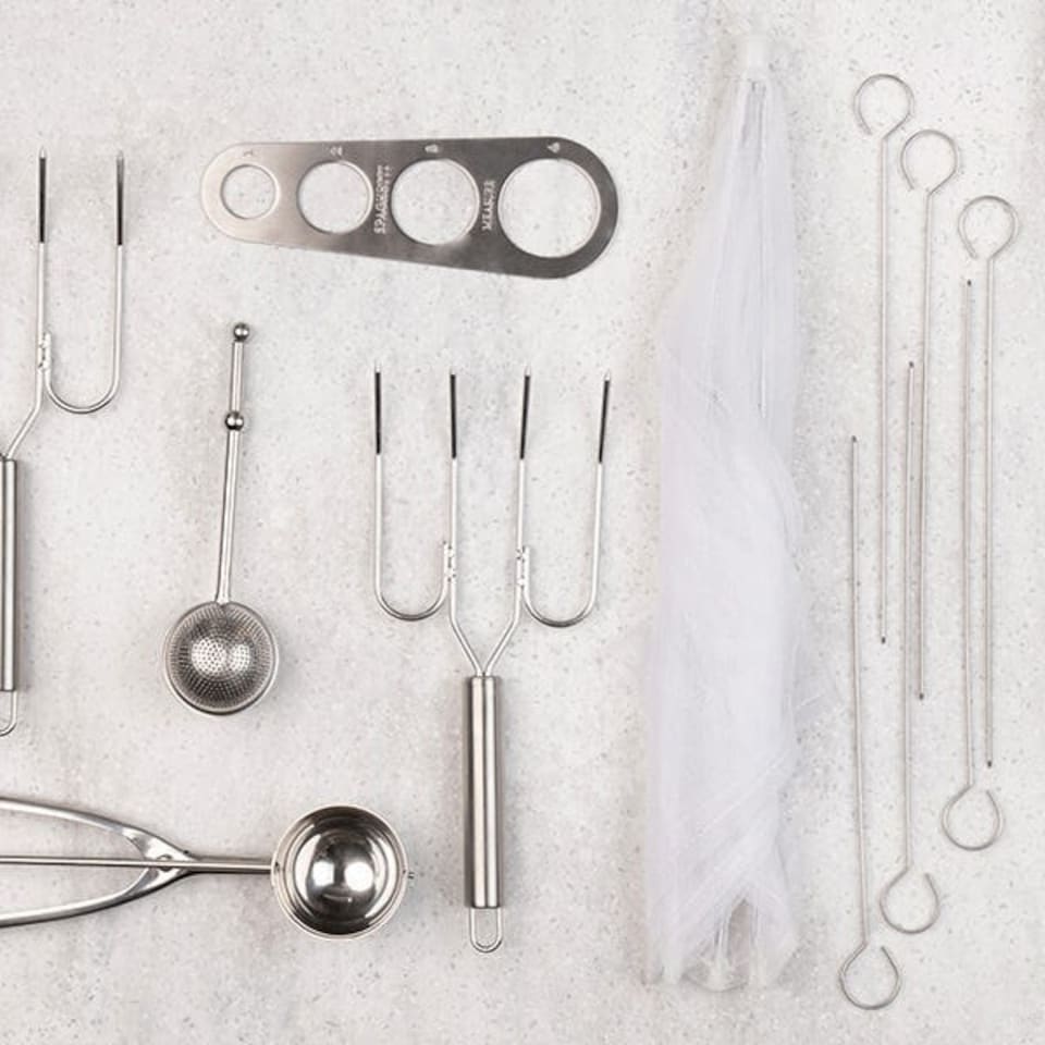 image 1 of Just The Thing Pack Of 6 30cm Stainless Steel Skewers