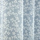 image 6 of Sade - Fully Lined Floral Curtains - Eyelet - Polycotton (Blue, 46'' x 72'' - 117cm x 183cm (Pair))