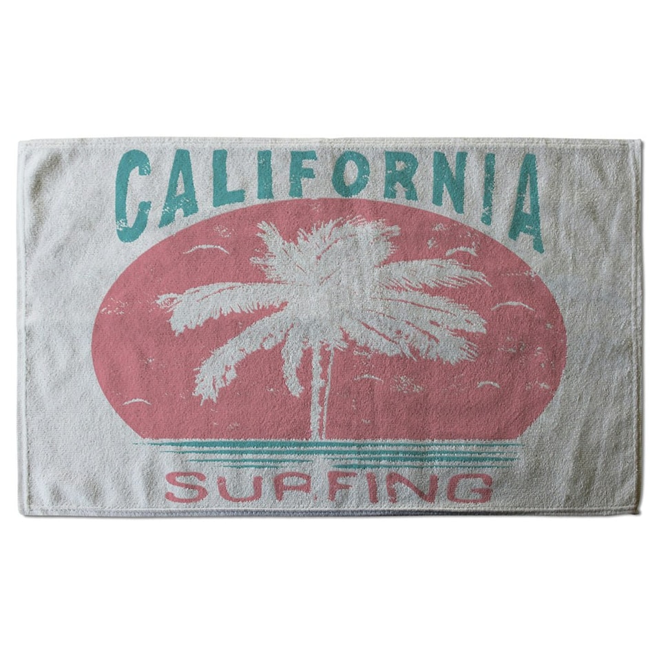 image 1 of California Surfing (Kitchen Towel)