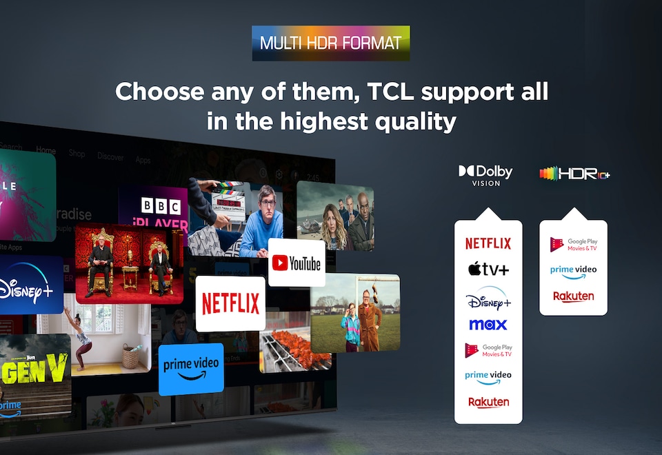 image 1 of TCL 75V6C-UK TV 190.5 cm (75") 4K Ultra HD Smart TV Wi-Fi Metallic 330 cd/m²