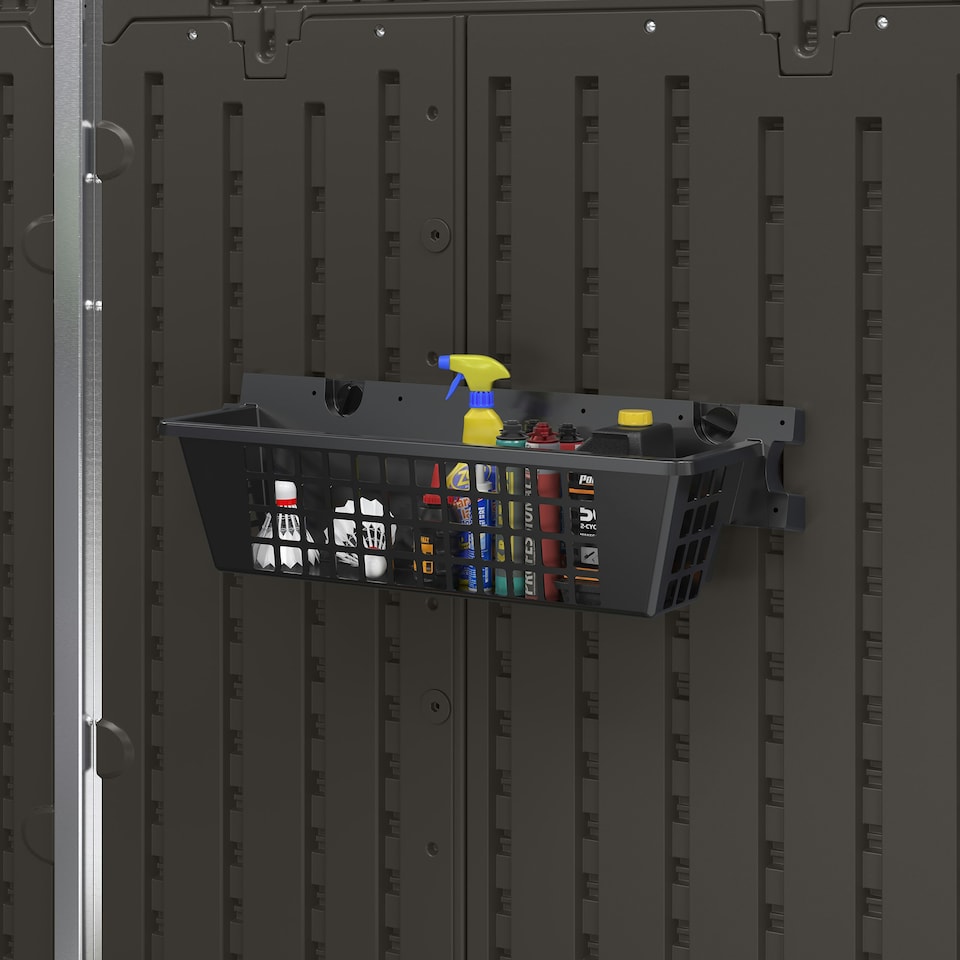 image 1 of Suncast Basket Storage Set - Pack of 2 Black