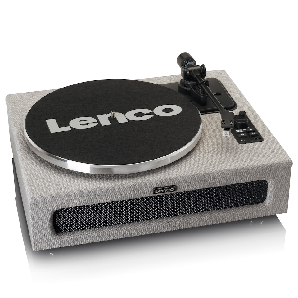 image 1 of LENCO LS-440GY - Turntable with 4 built-in speakers - Fabric