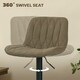 image 5 of HOMCOM Bar Stools Set of 2, Modern Armless Bar Chairs Brown