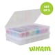 image 1 of Wham Festive 2 x Extra Large Christmas Bauble Storage Boxes | Clear