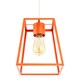 image 5 of Industrial Lantern Lamp Shade in Orange with Square Top and Bottom