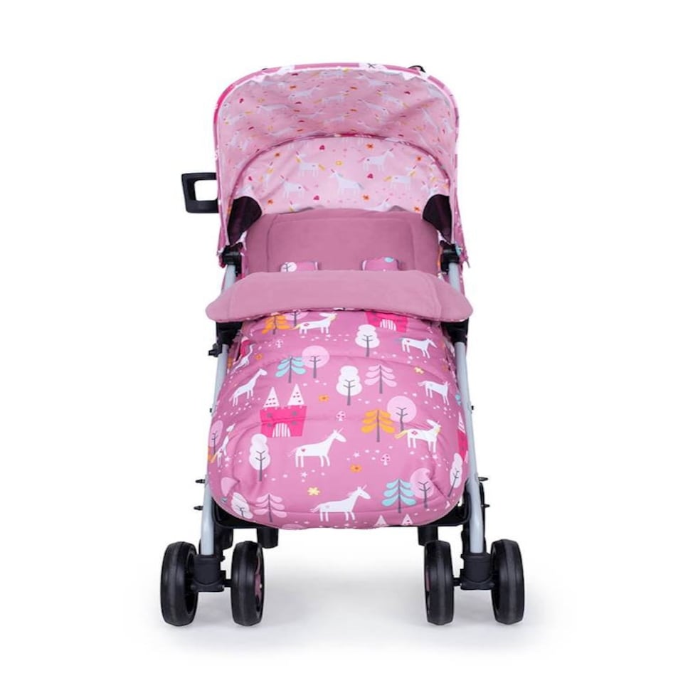 image 1 of Cosatto Supa 3 Stroller - Birth - 25kg, Compact Fold & Free Footmuff (Unicorn Land)