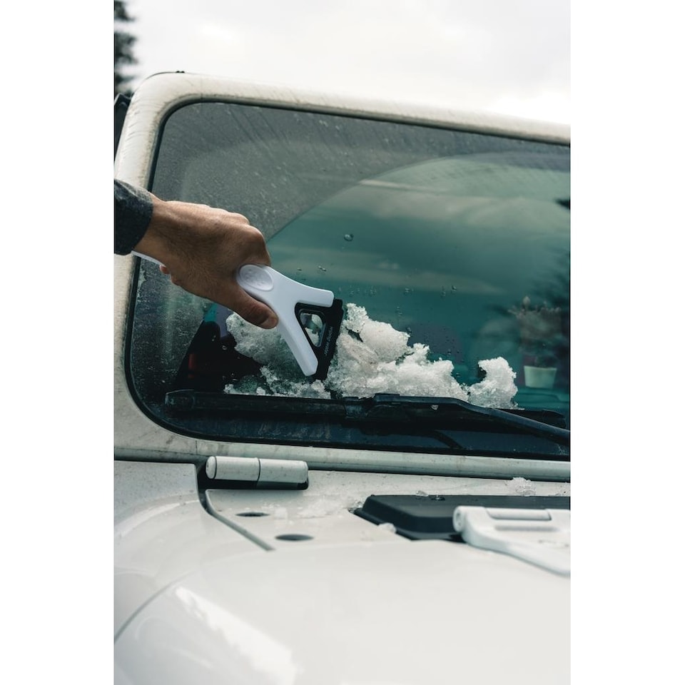image 1 of XD Collection Polard Recycled Plastic 3 in 1 Car Ice Scraper | White | White | One Size | 1