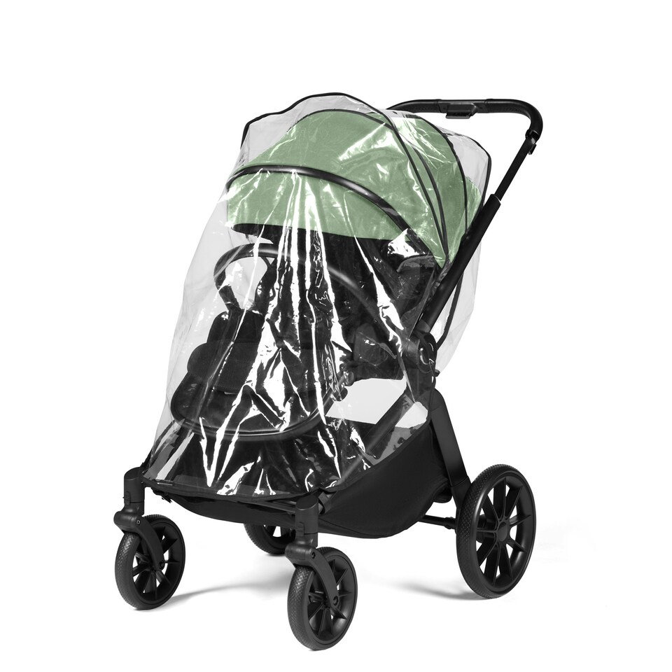 image 1 of Altima 2-in-1 Pram - Suitable from Birth to 22kg (Approx. 4 Years*), Adjustable Handle, Cosy Footwarmer, Extendable Hood, Large Basket & Rain Cover (Sage Green)