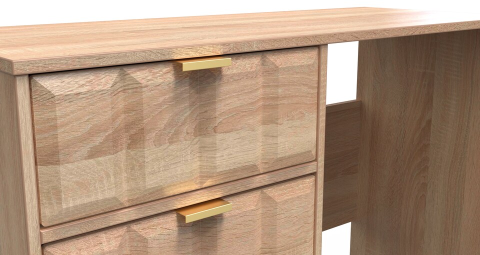 image 1 of Metro 4 Drawer Vanity in Bardolino Oak (Ready Assembled) | Brown | Bardolino Oak