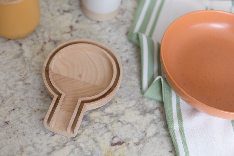 image 1 of KitchenCraft Spoon Rest Wood Beechwood