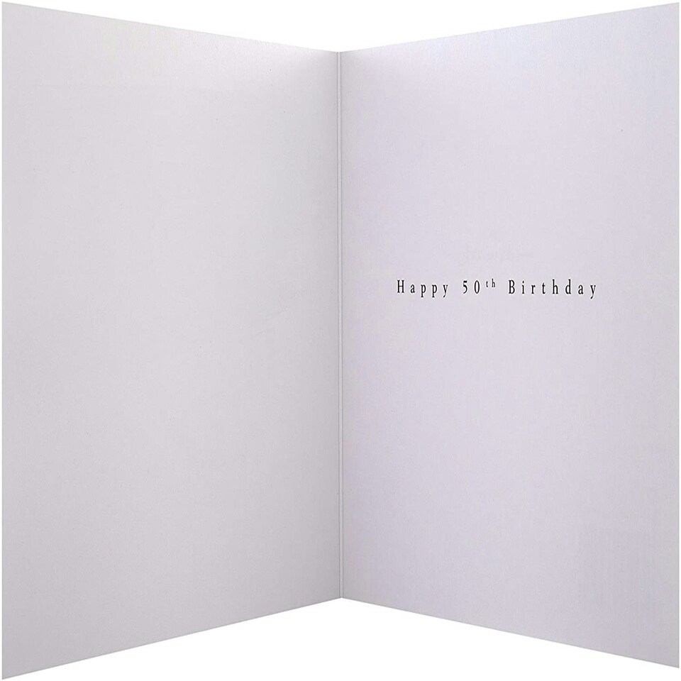 image 1 of Classic Text Based Design 50th Birthday Card