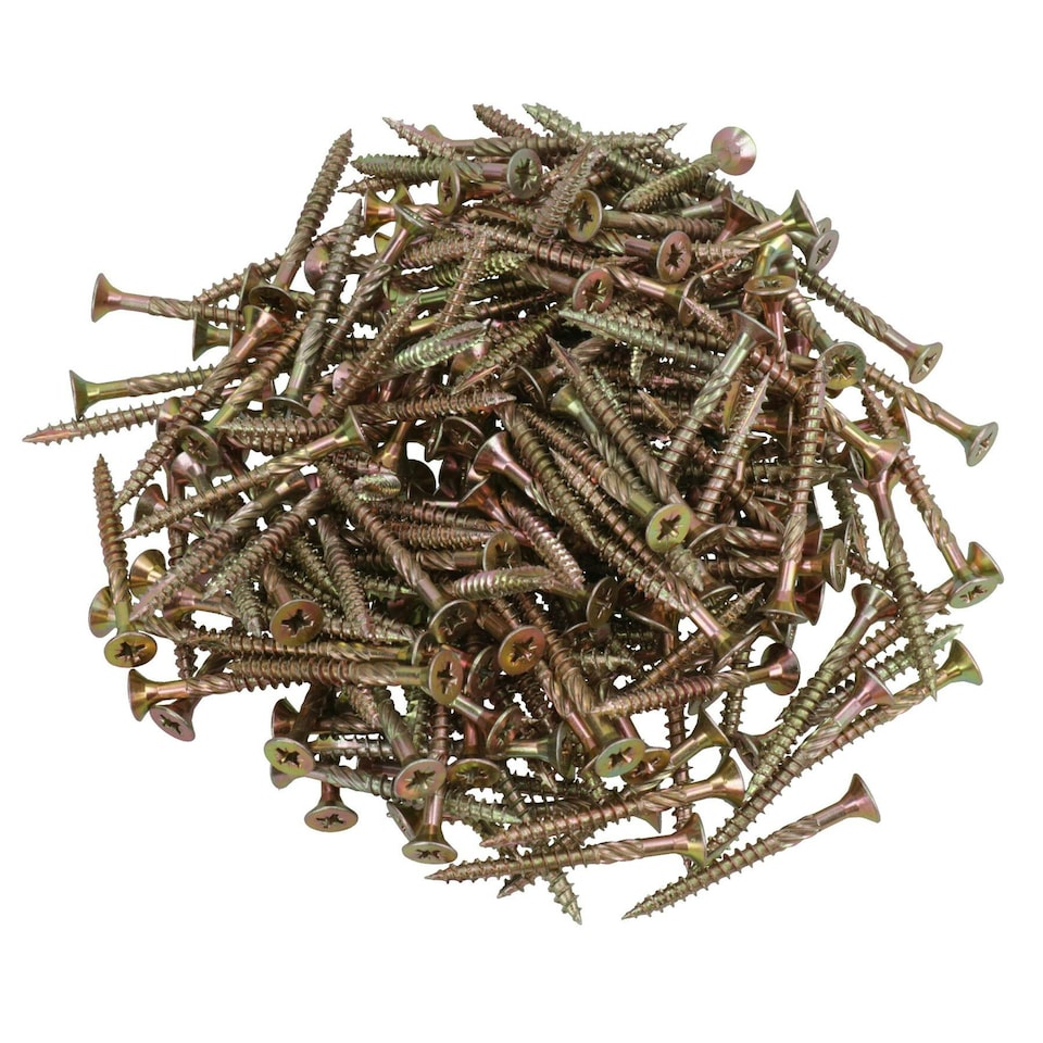 image 1 of Countersunk Wood Screws 5.0 x 50mm Serrated Edge Prevent Splitting PZ2 1000pc