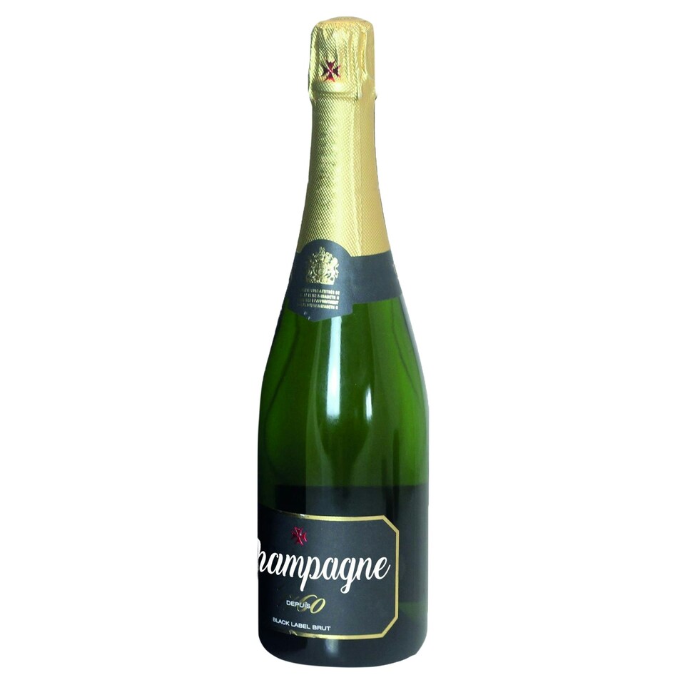 image 1 of Eurowrap Foil Bottle Box - Navy/Gold - One Size
