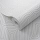 image 2 of Retro Curve Wallpaper in Light Grey with Silver Grey
