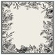 image 3 of Hand drawn roses (Picture Frame) Brown | M